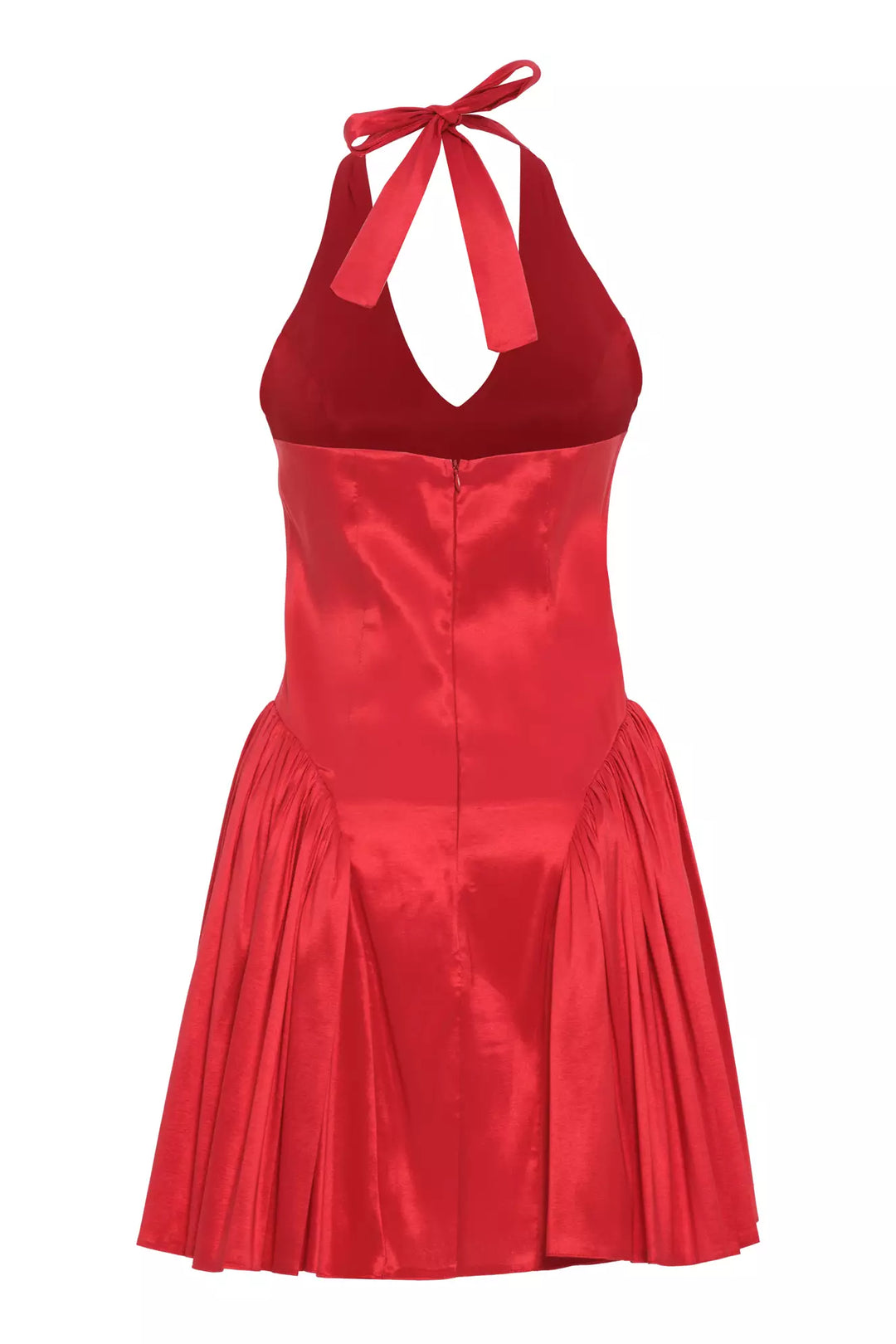 FRV Red tafta sleeveless mini dress - Dessau-Rosslau