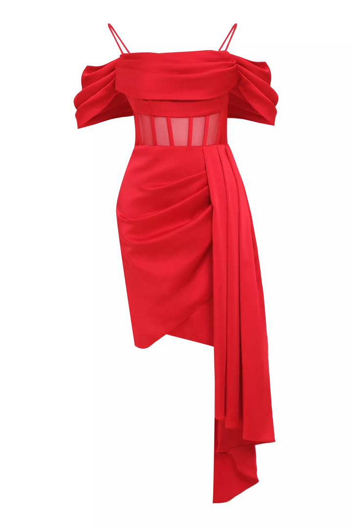 FRV Red satin sleeveless mini dress - Kherson