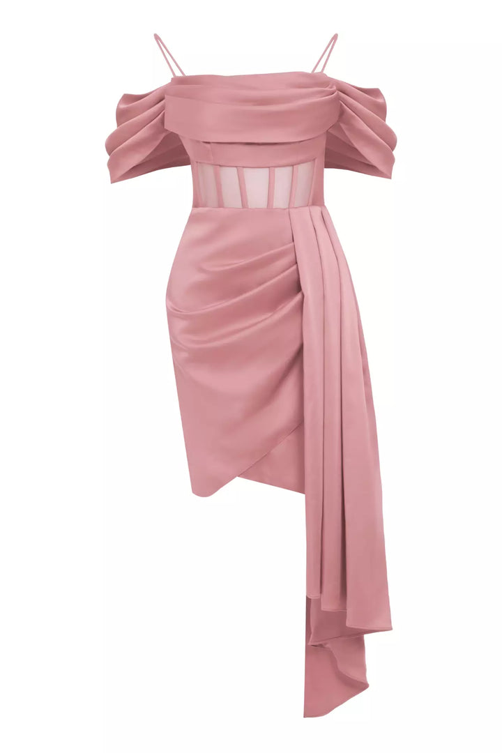 FRV Blush satin sleeveless mini dress - Woodlawn