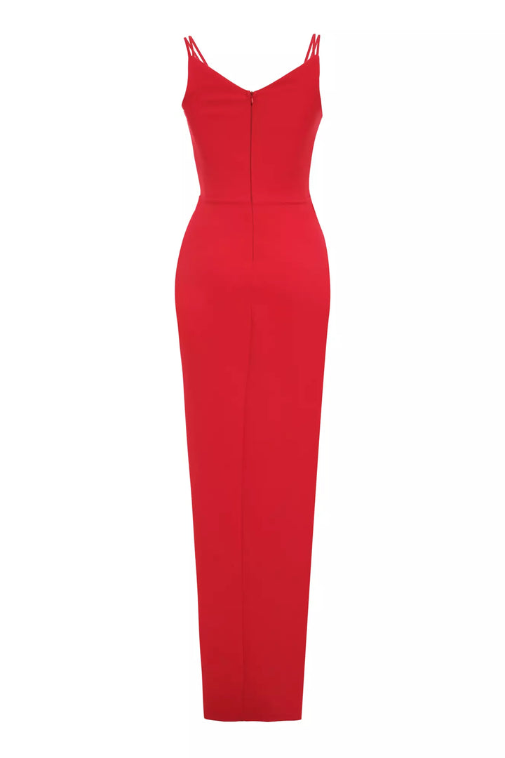 FRV Red crepe sleeveless long dress - Lingen
