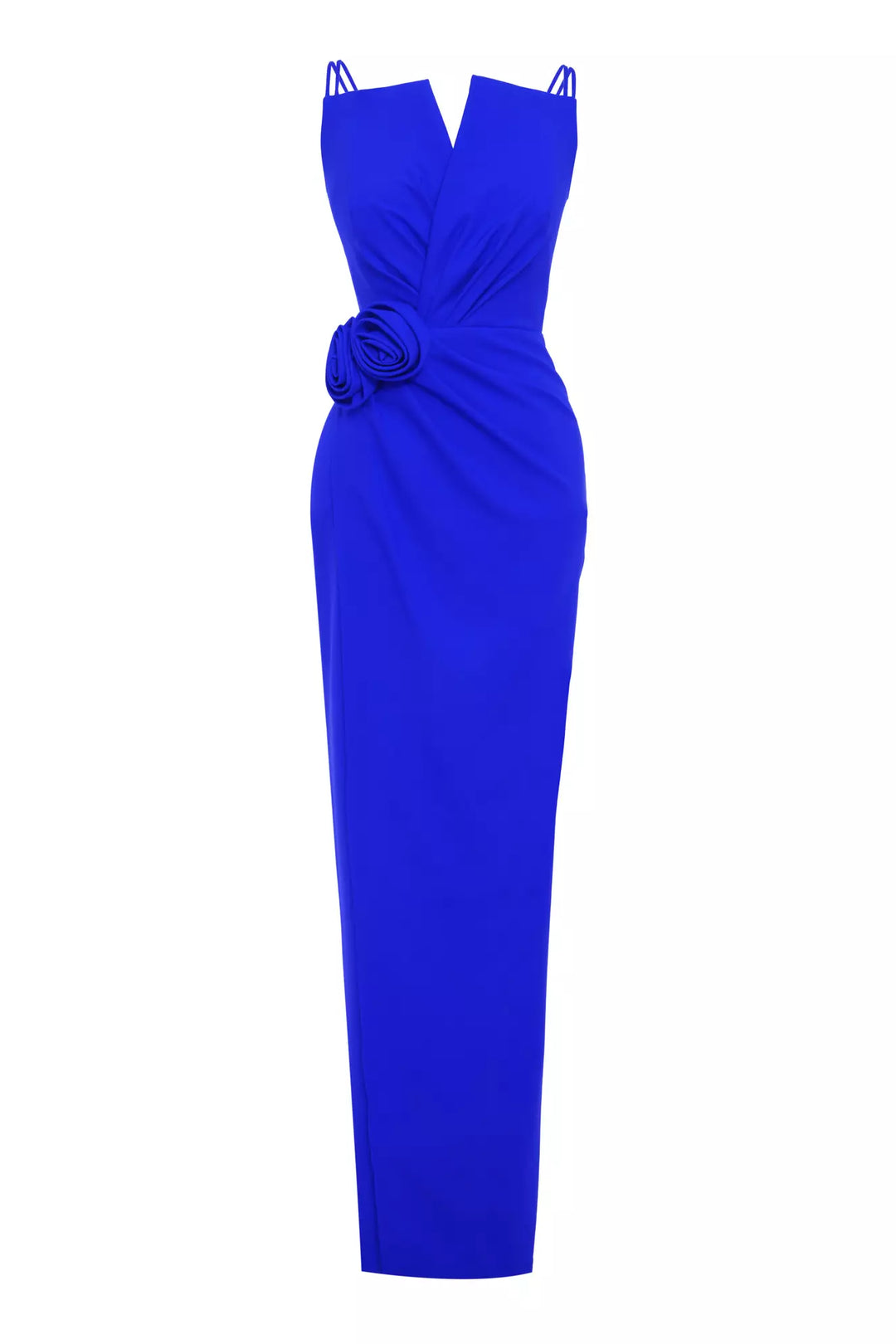 FRV Blue crepe sleeveless long dress - Salzgitter