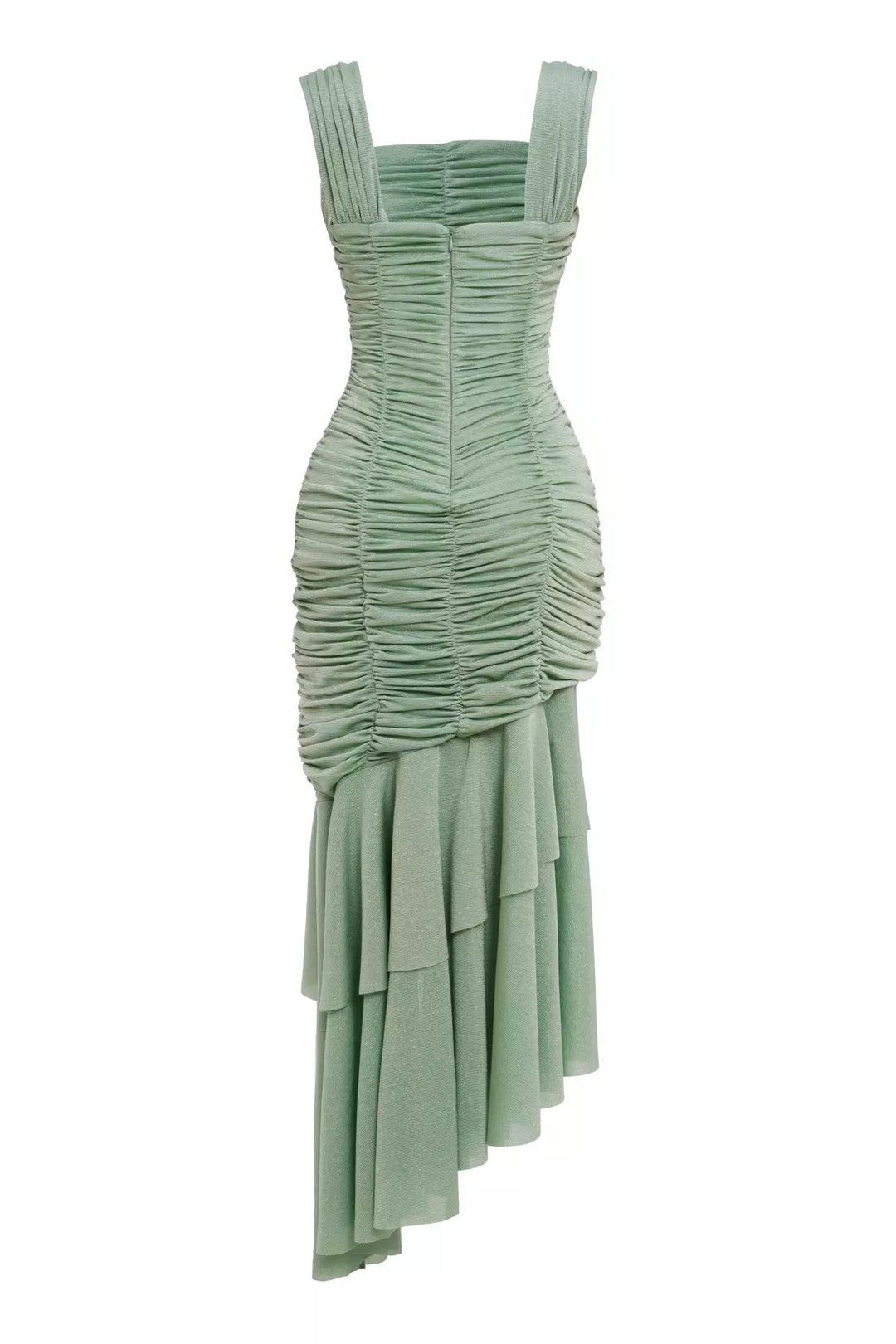 FRV Mint green knitted sleeveless midi dress - Mobile