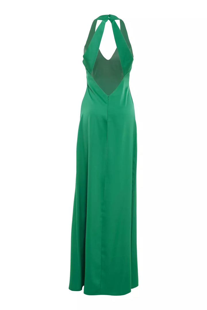 FRV Green satin sleeveless long dress - Torre Annunziata