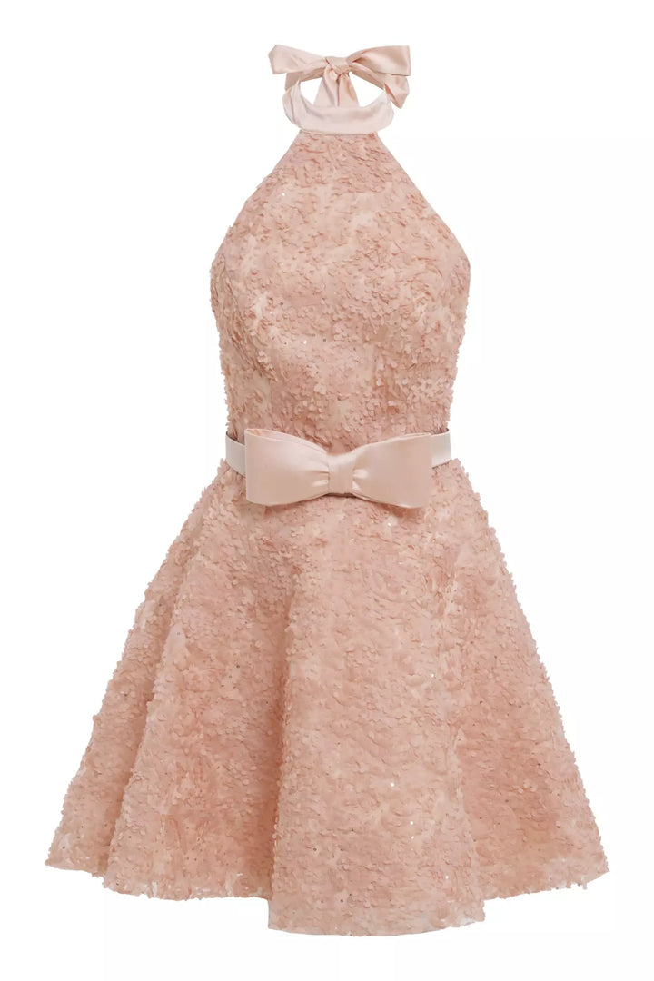 FRV Gold stamp sequins sleeveless mini dress - Elmshorn