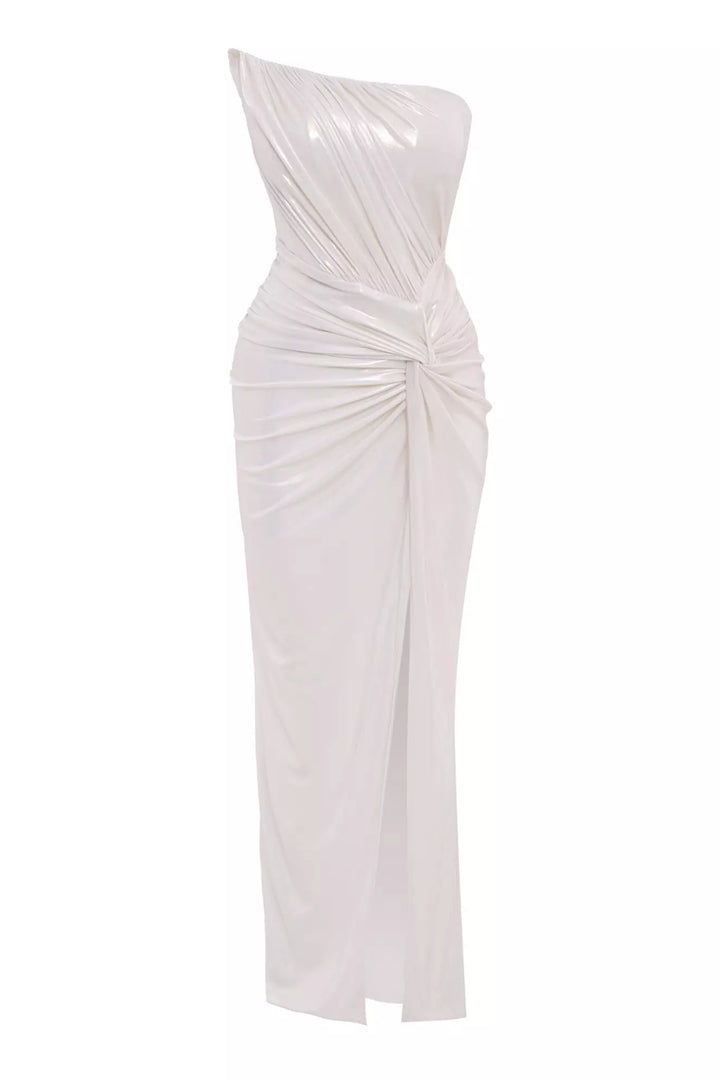FRV White knitted sleeveless long dress - Baytown