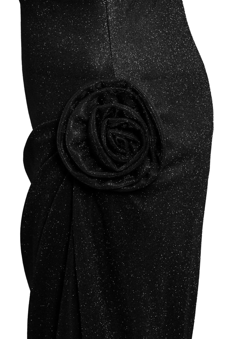 FRV Black glare sleeveless long dress - Harrogate