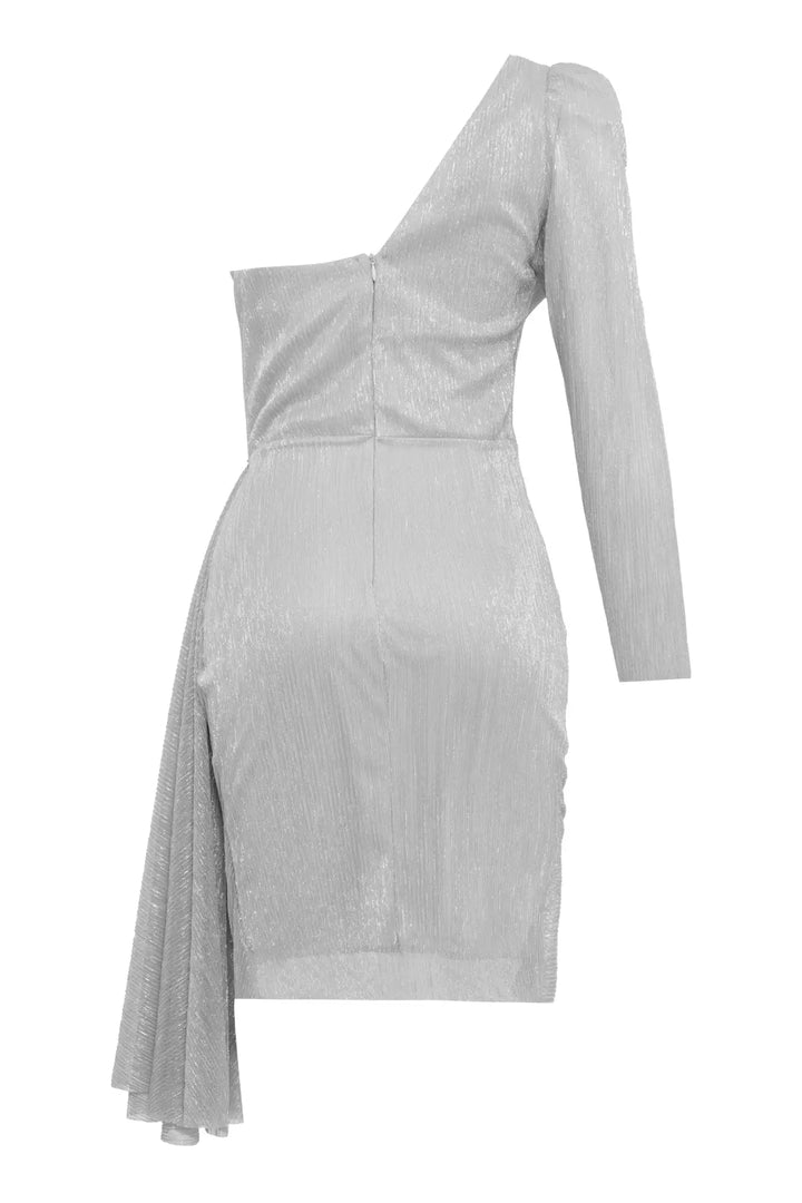 FRV Silver moonlight single sleeve mini dress - Wembley