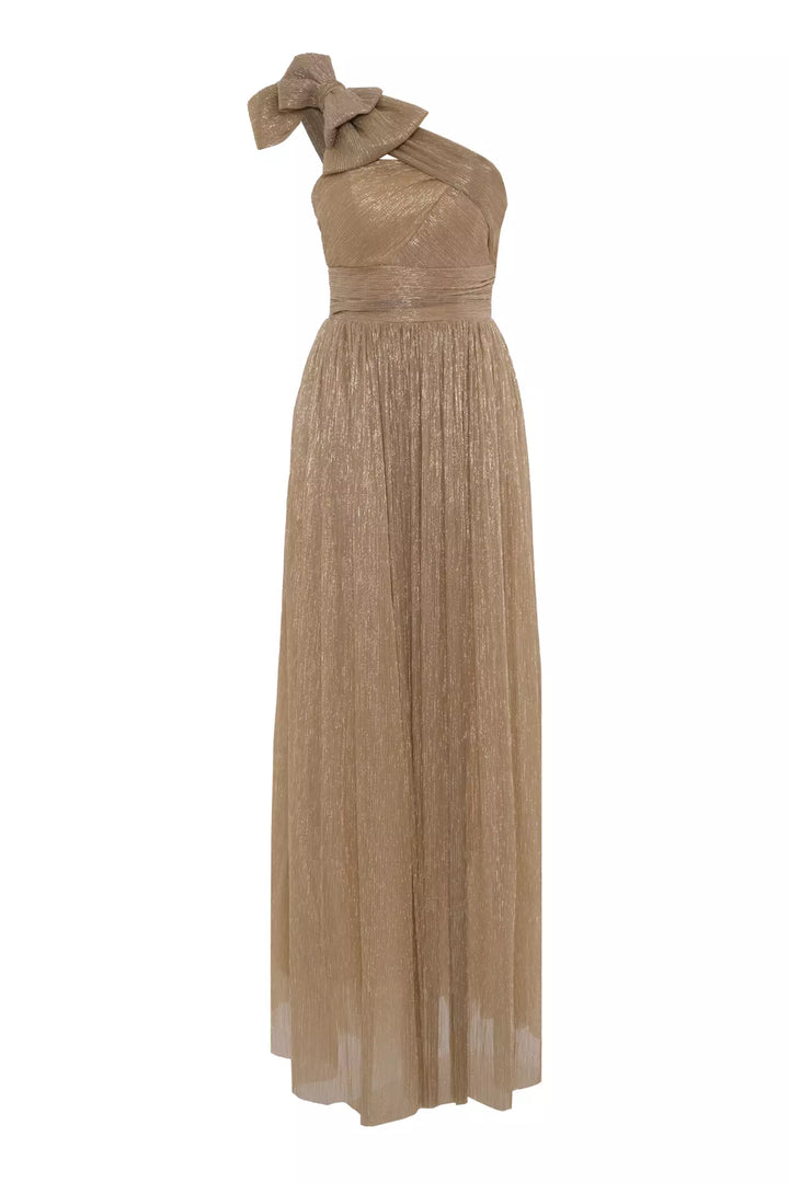FRV Gold moonlight single sleeve long dress - Mansfield