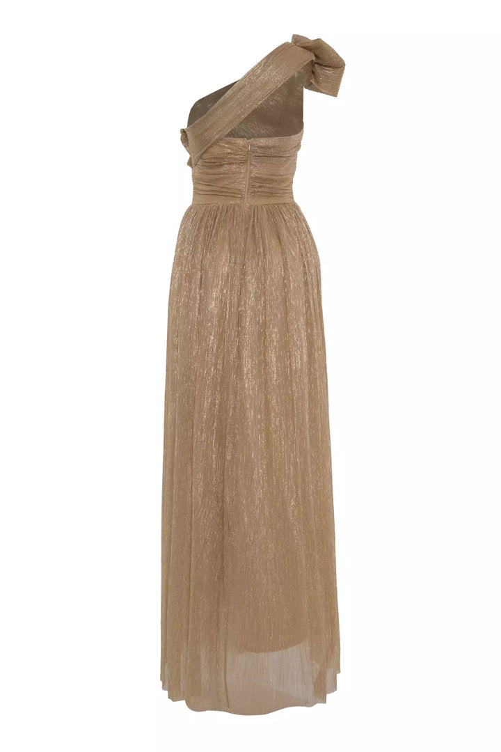 FRV Gold moonlight single sleeve long dress - Mansfield