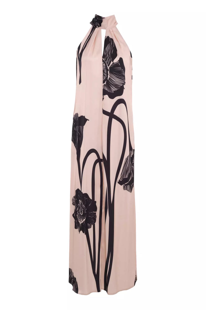 FRV Printed satin sleeveless long dress - Compiègne