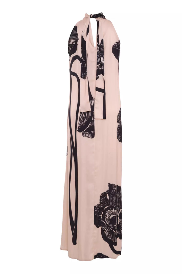 FRV Printed satin sleeveless long dress - Compiègne