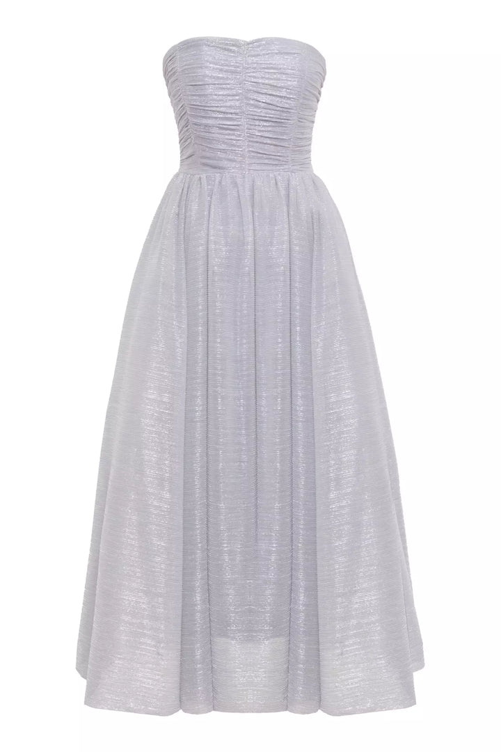 FRV Silver moonlight strapless long dress - Luxembourg