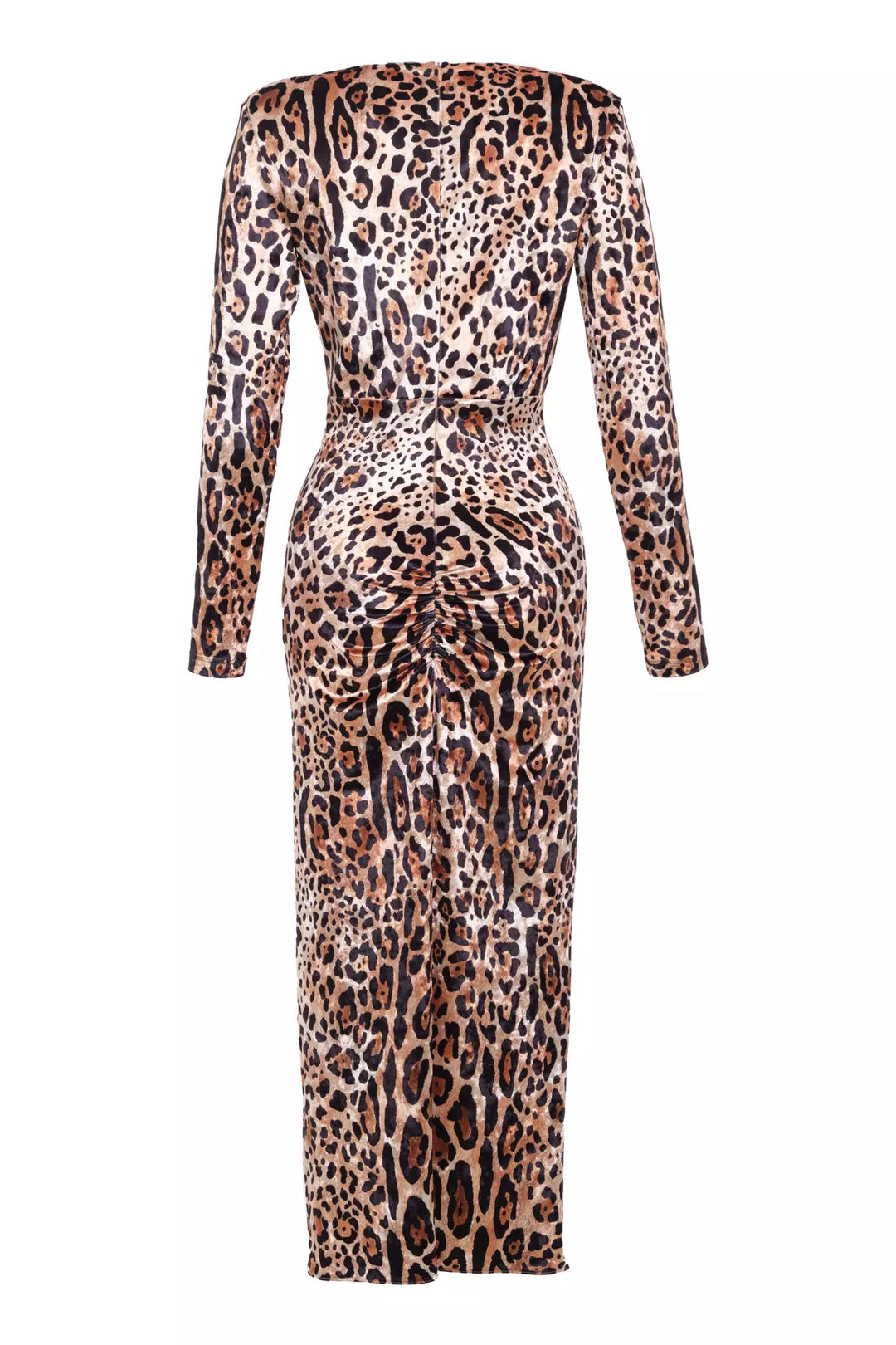 FRV Printed velvet long sleeve maxi dress - Chula Vista