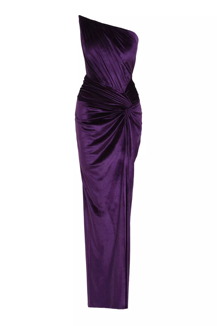 FRV Purple velvet strapless long dress - Bath