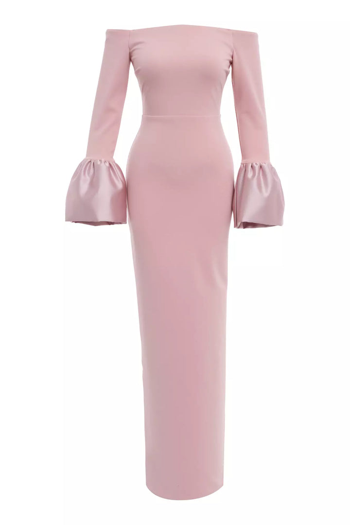 FRV Blush knitted long sleeve long dress - Zacatepec