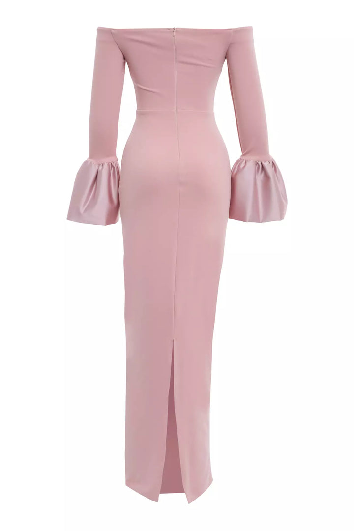 FRV Blush knitted long sleeve long dress - Zacatepec