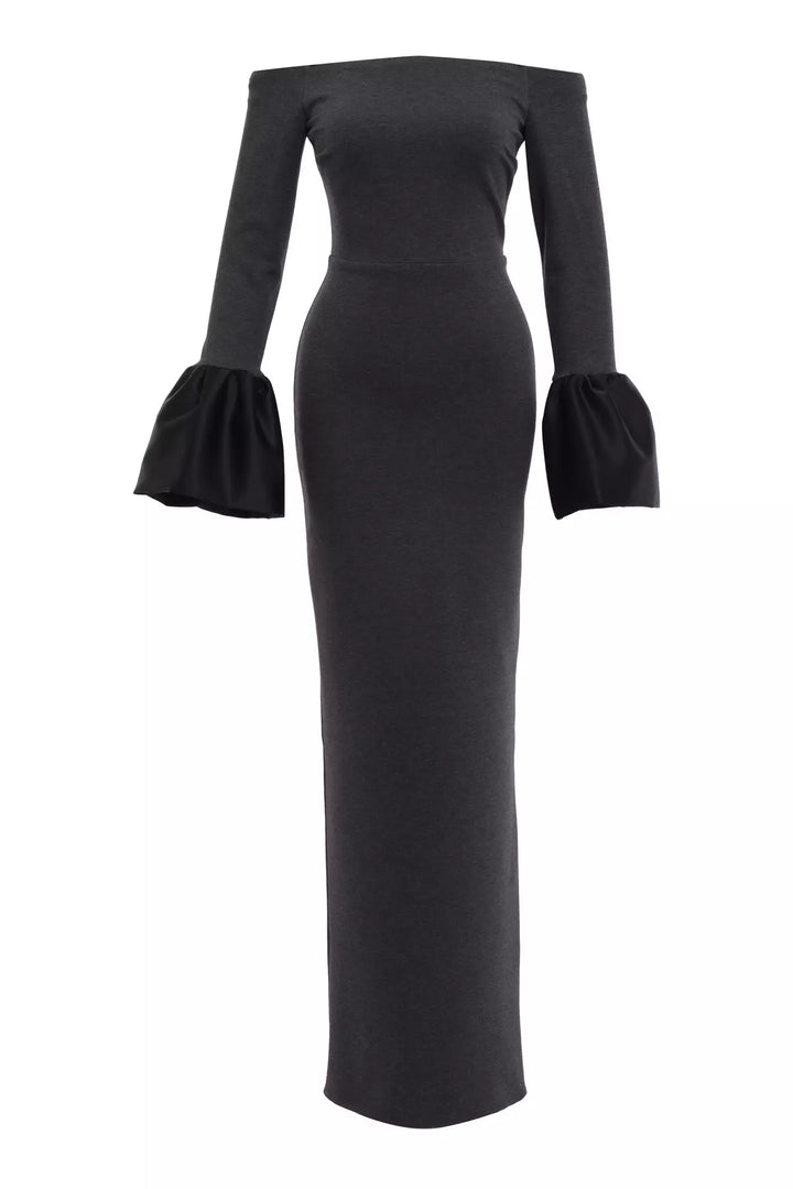 FRV Printed knitted long sleeve long dress - Terneuzen
