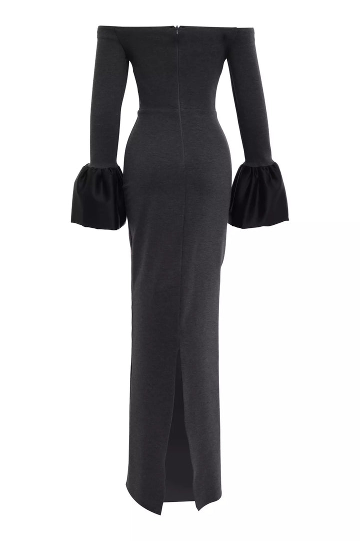 FRV Printed knitted long sleeve long dress - Terneuzen