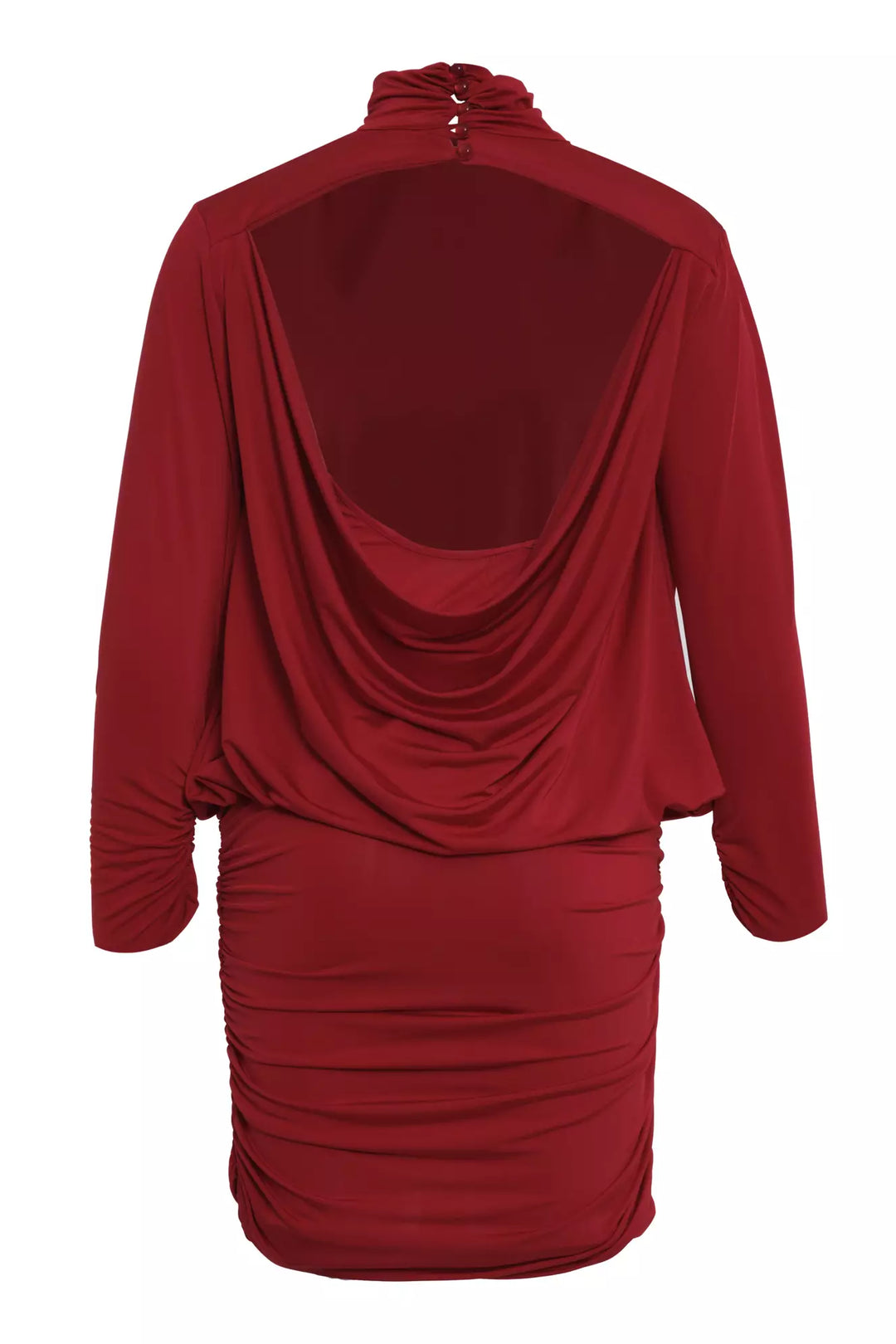 FRV Maroon knitted long sleeve mini dress - Northcote