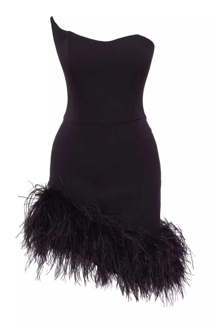 FRV Black crepe sleeveless mini dress - Tomar