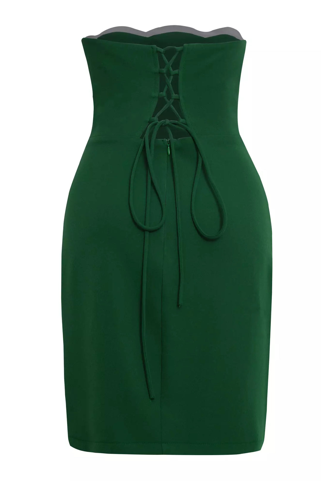 FRV Green crepe strapless mini dress - Harrisonburg