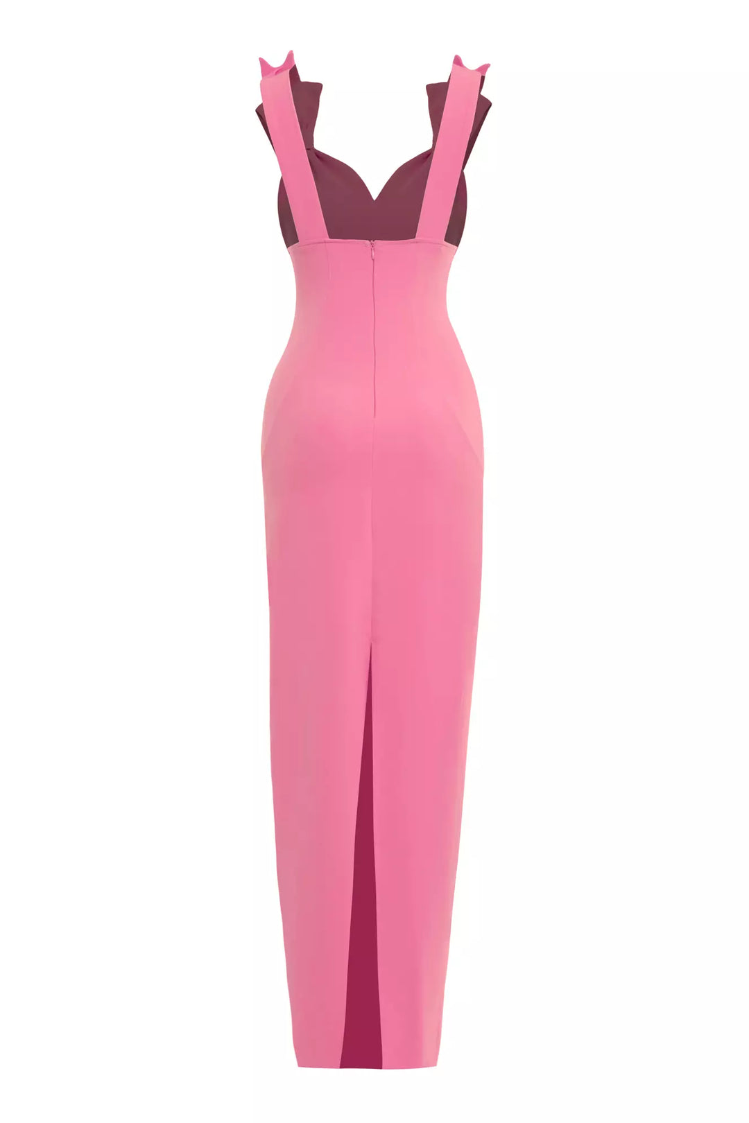 FRV Pink crepe sleeveless long dress - Scottsdale