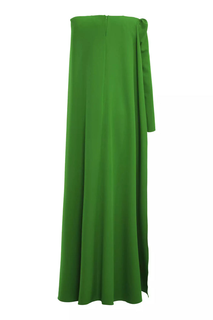 FRV Green crepe long sleeve long dress - Wilkes-Barre