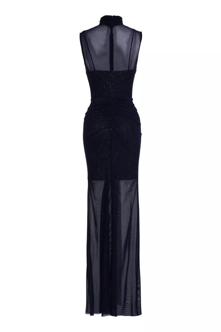 FRV Navy blue tulle sleeveless long dress - Istres