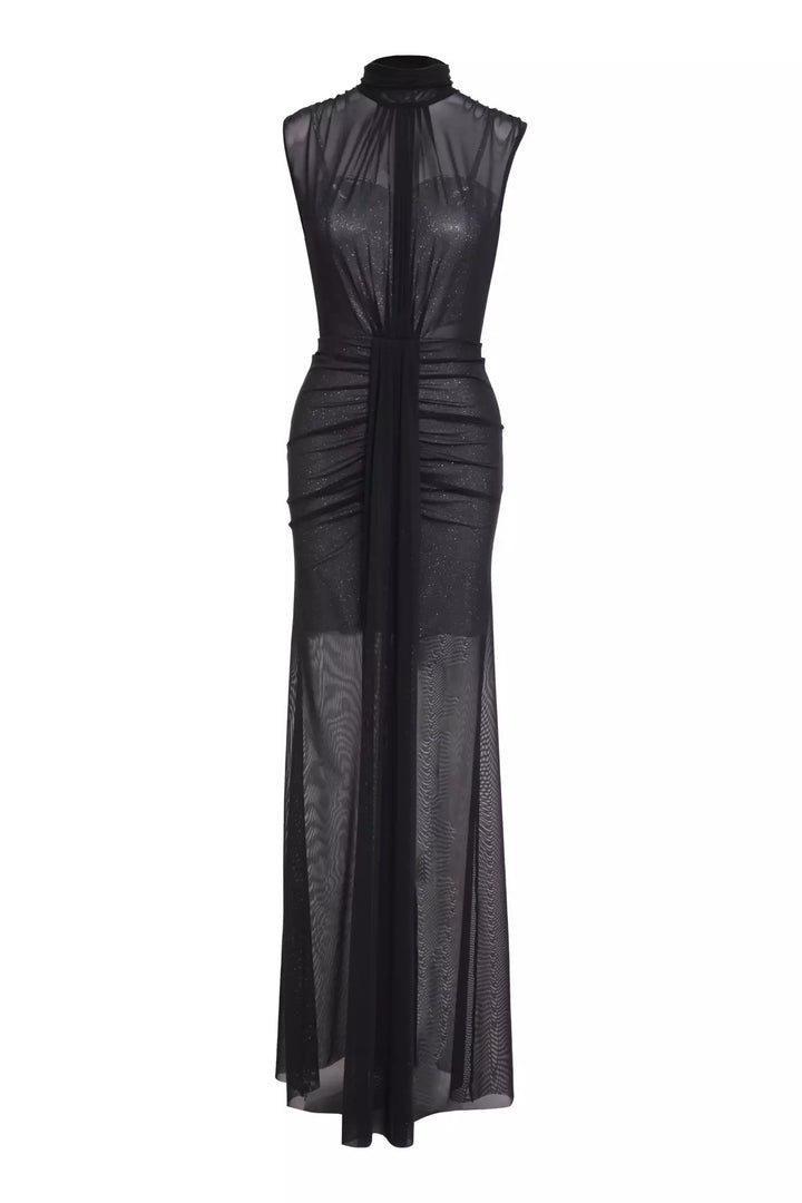 FRV Silver tulle sleeveless long dress - Nijkerk