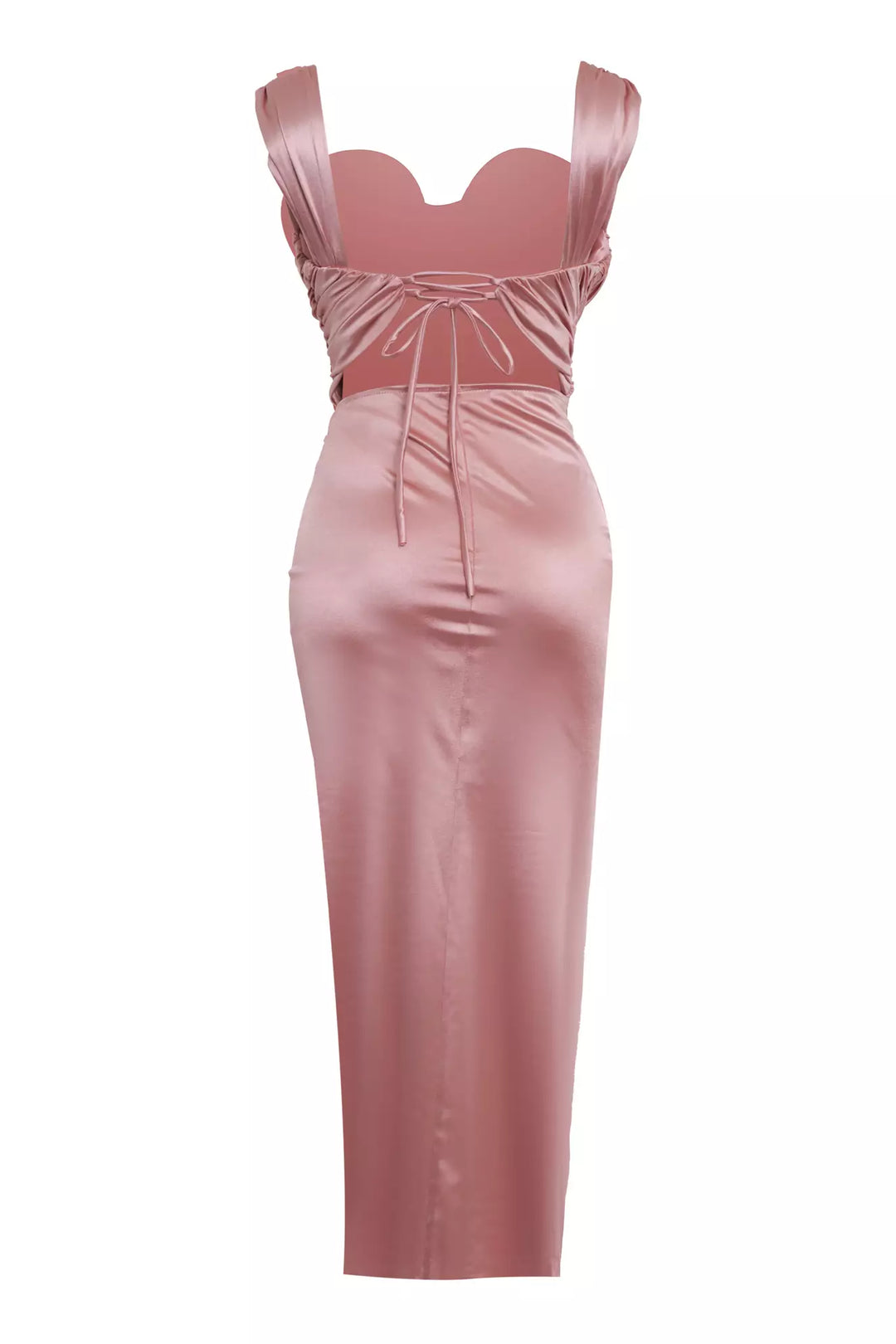 FRV Blush örme saten sleeveless midi dress - Sittard