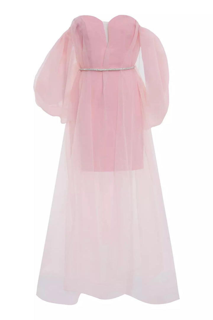 FRV Blush crepe long sleeve mini dress - Raalte