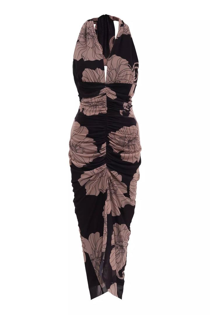 FRV Printed tulle sleeveless midi dress - Battle Creek
