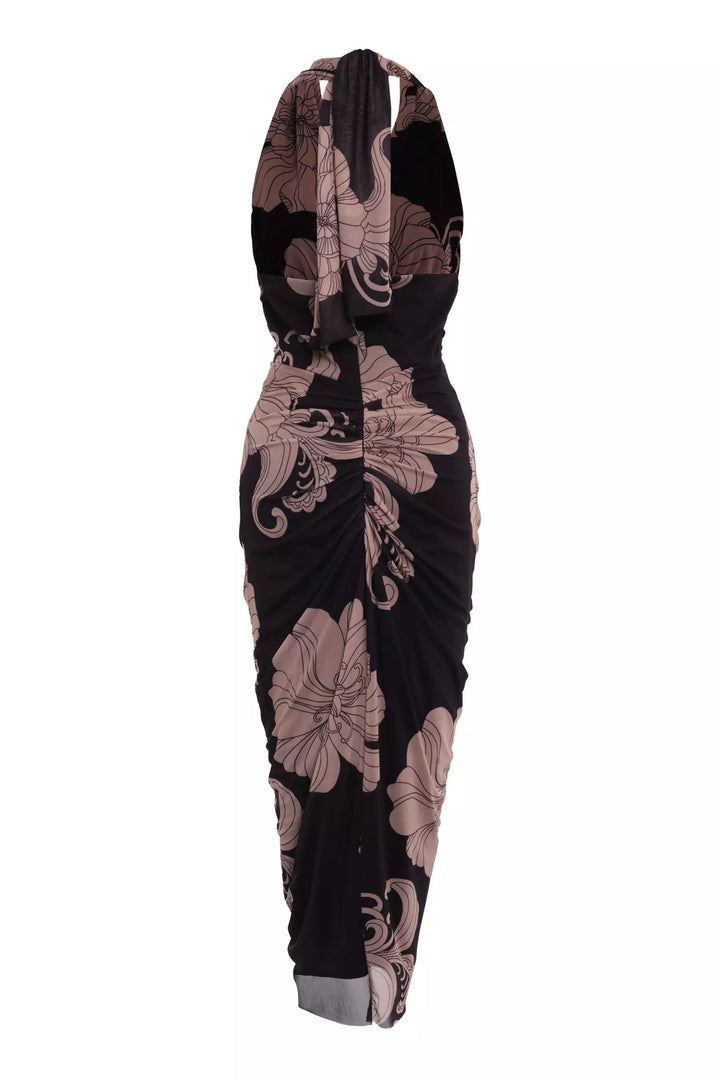 FRV Printed tulle sleeveless midi dress - Battle Creek