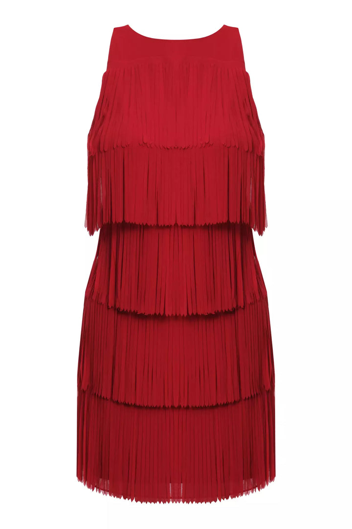 FRV Red chiffon sleeveless mini dress - Elizabethtown