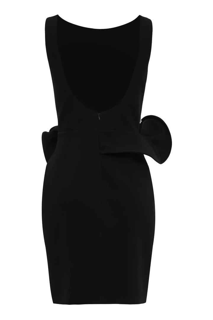 FRV Black crepe sleeveless mini dress - Hamburg
