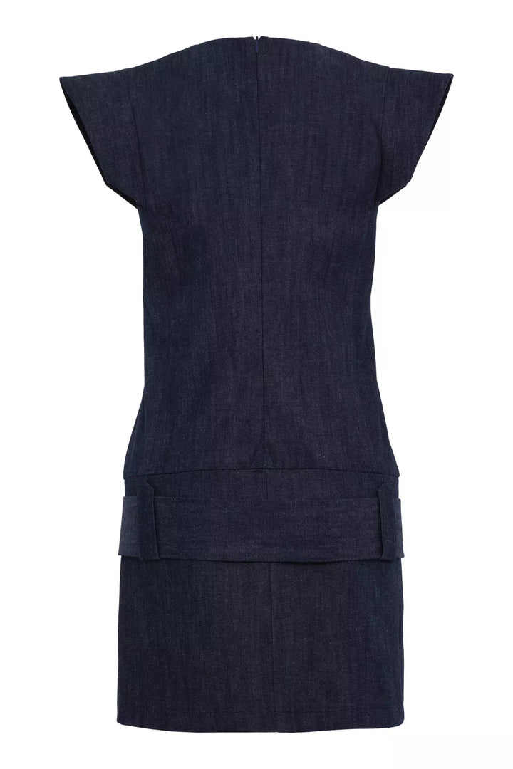 FRV Navy blue kot sleeveless mini dress - Wausau