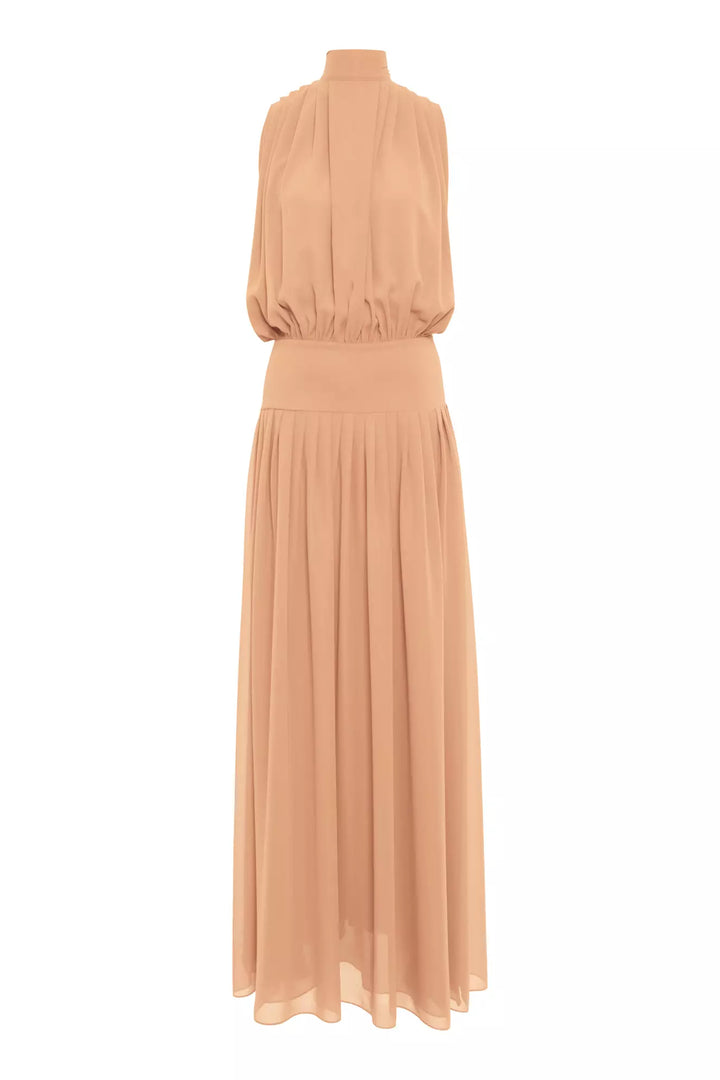 FRV Printed chiffon sleeveless long dress - Alton