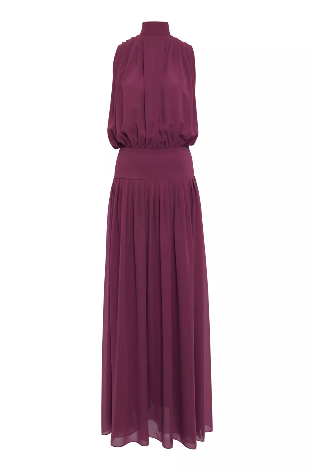 FRV Plum chiffon sleeveless long dress - Shreveport