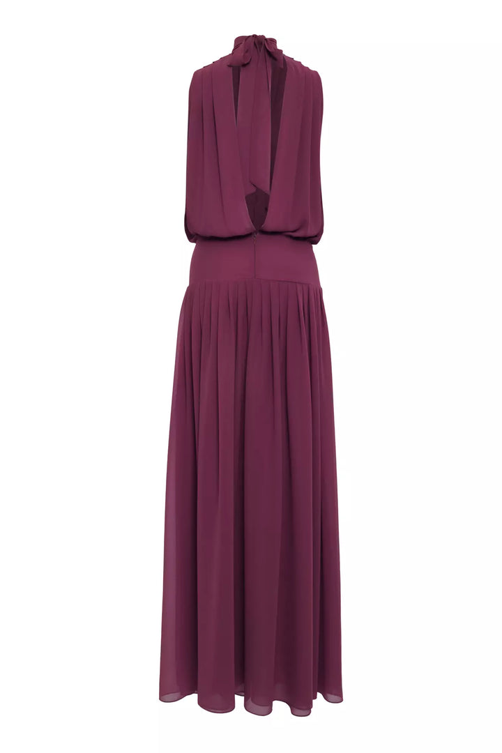 FRV Plum chiffon sleeveless long dress - Shreveport