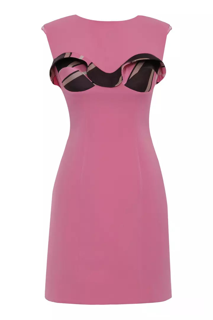 FRV Pink crepe sleeveless mini dress - Fort Smith