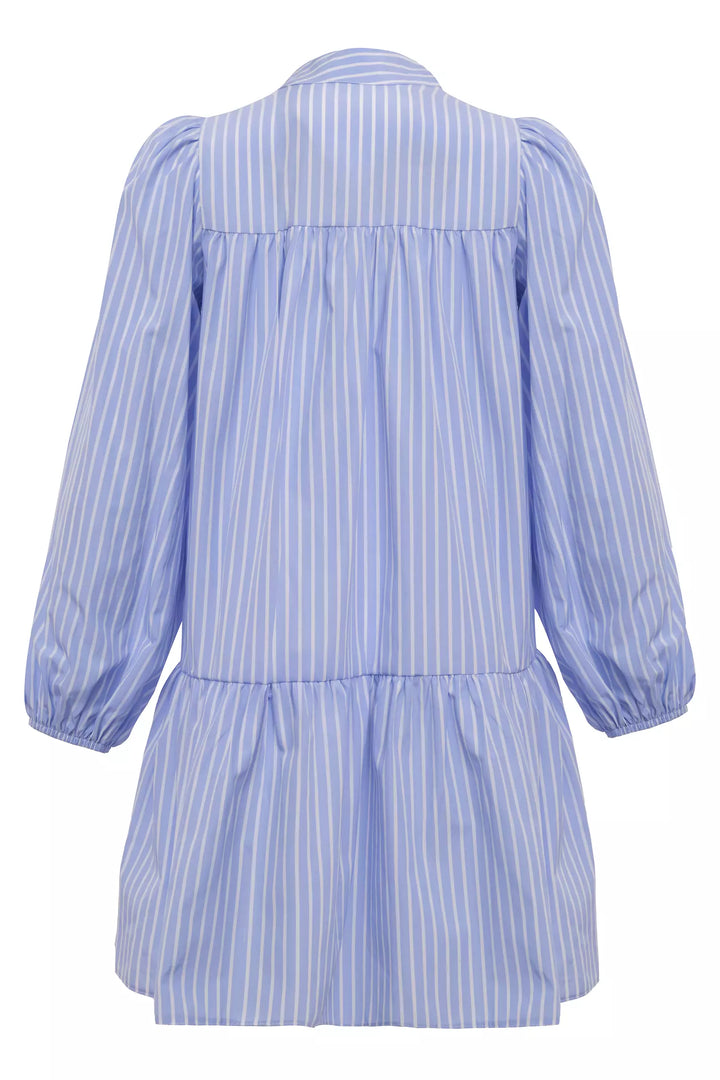 FRV Blue poplin long sleeve mini dress - Lafayette