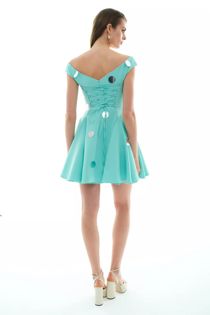 FRV Mint green crepe sleeveless mini dress - Canterbury