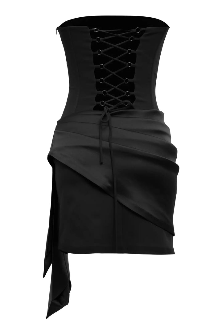 FRV Black crepe sleeveless mini dress - Alcorcón