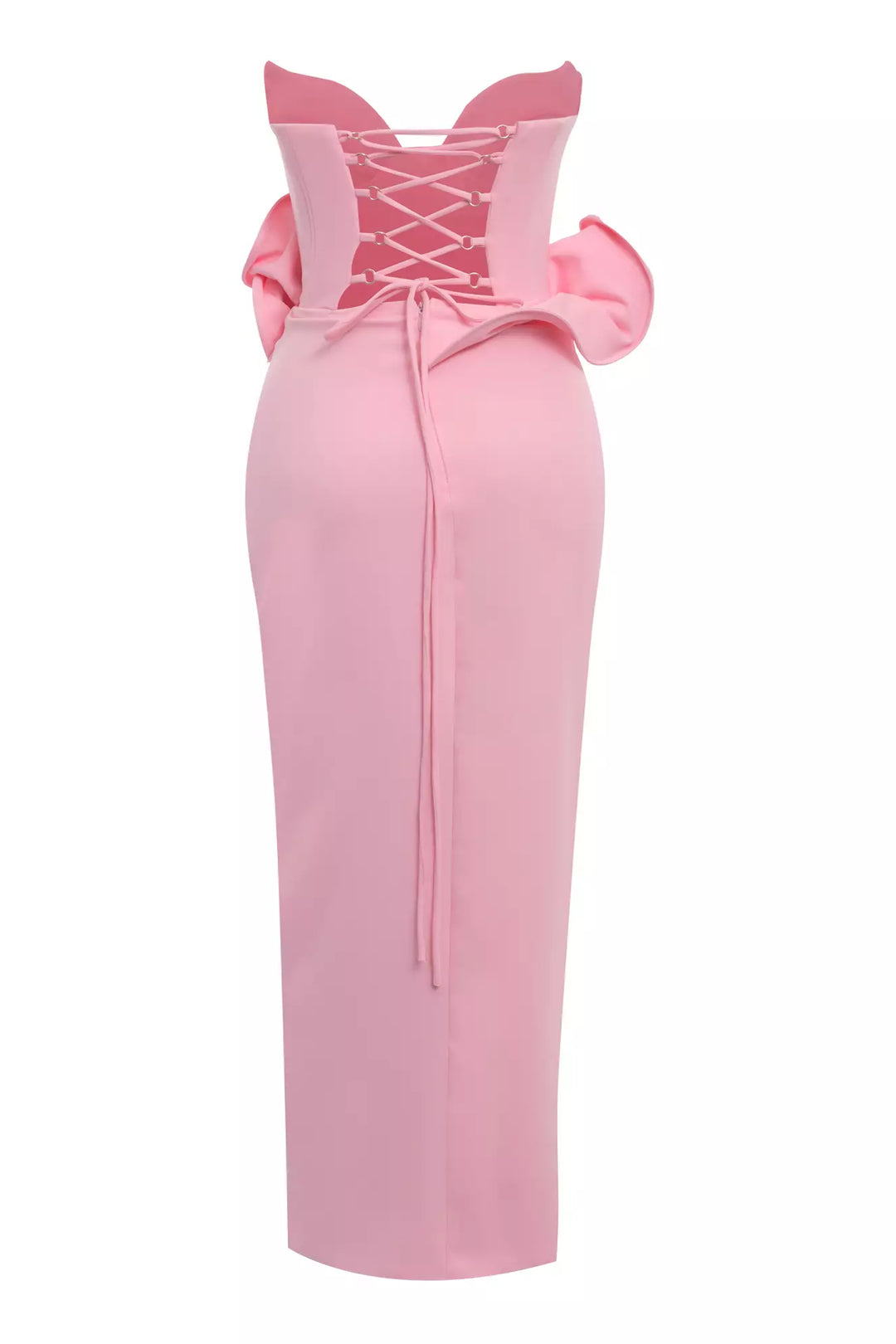 FRV Pink crepe sleeveless midi dress - Falkensee