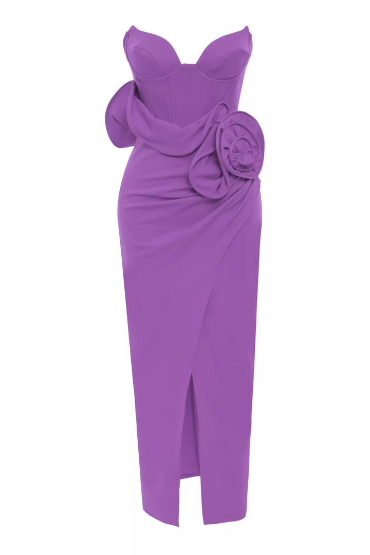 FRV Lilac crepe sleeveless midi dress - Cedar Rapids