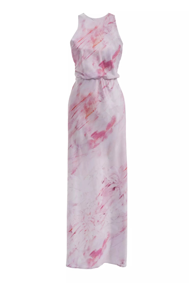 FRV Printed satin sleeveless long dress - Alcobendas