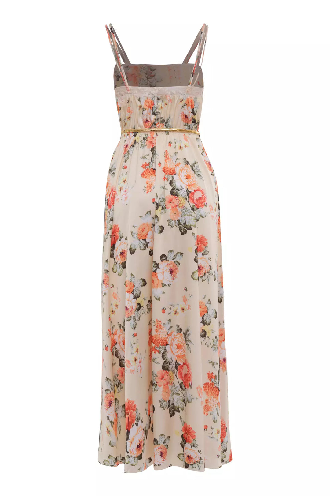 FRV Printed satin sleeveless midi dress - Fond du Lac