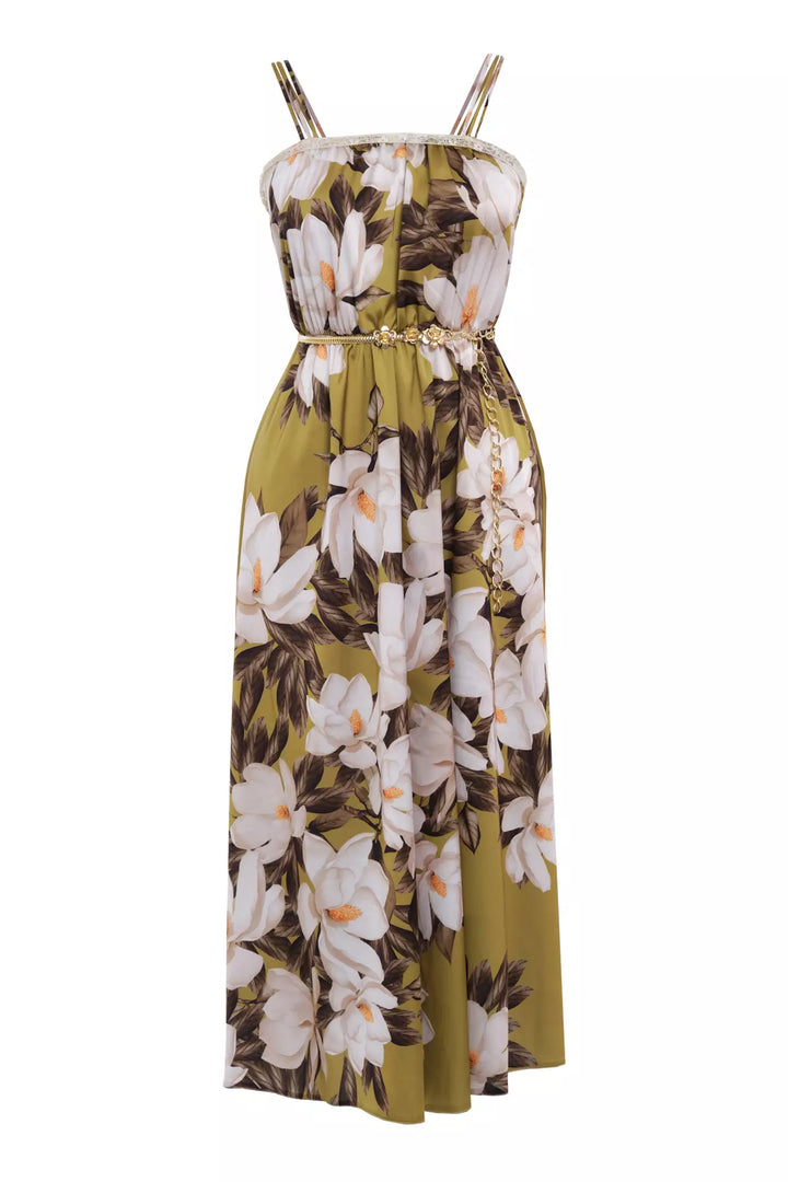 FRV Printed satin sleeveless midi dress - Berdychiv