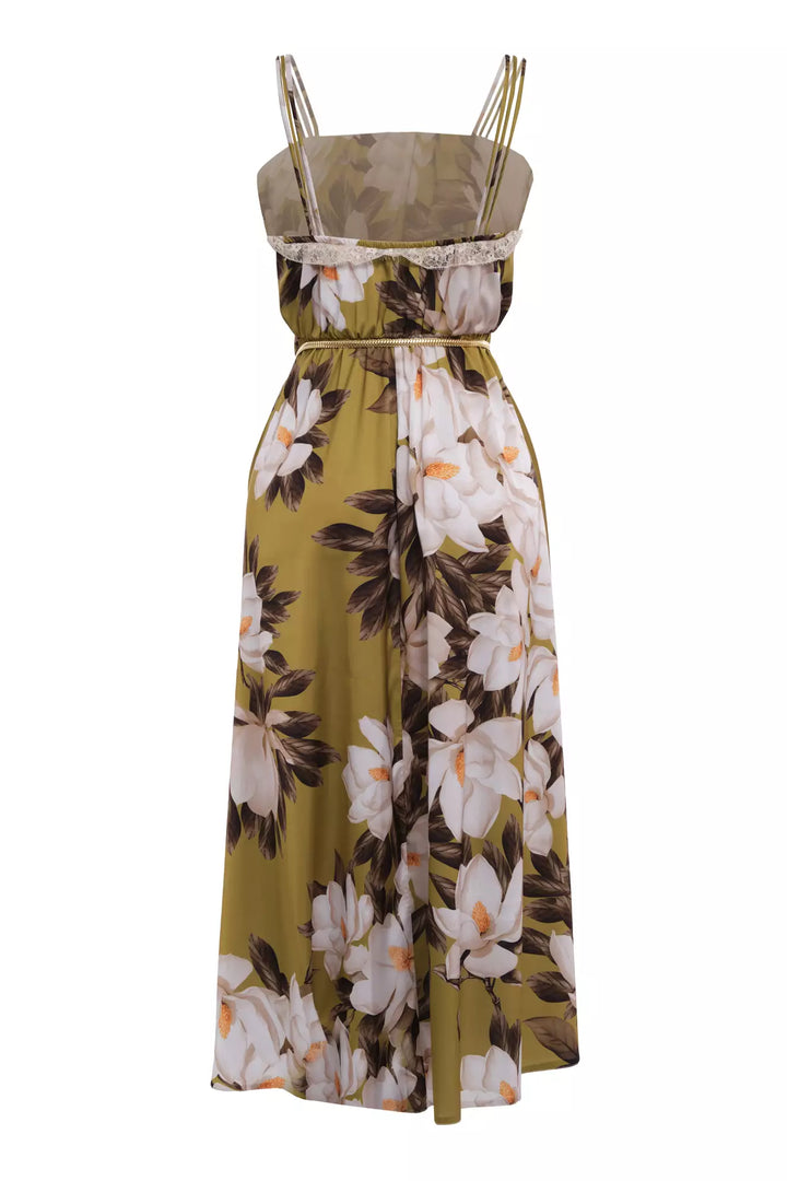 FRV Printed satin sleeveless midi dress - Berdychiv