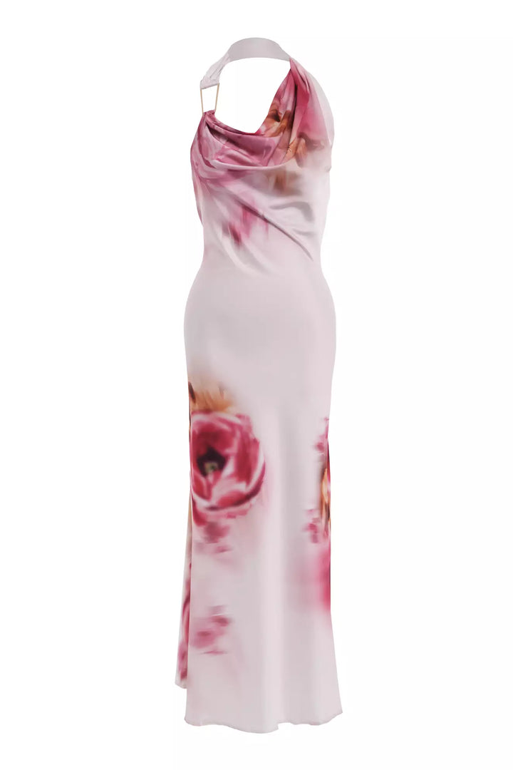 FRV Printed satin sleeveless long dress - Portsmouth